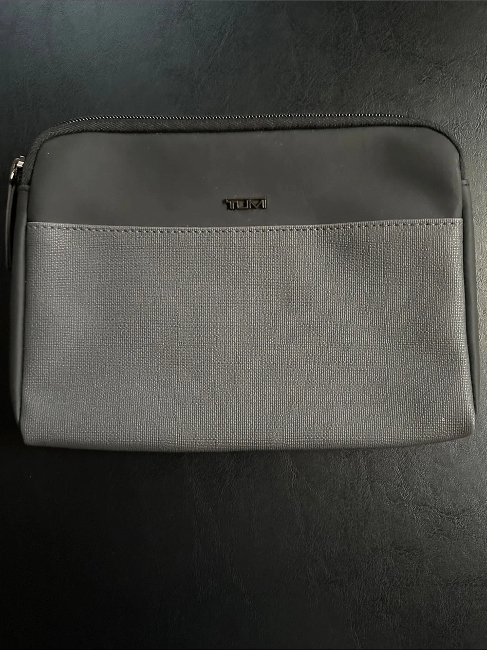 Tumi Men's Gray and Black Travel Toiletry Pouch